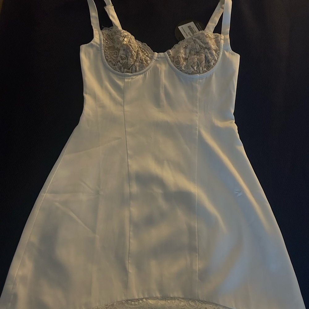 White Fox Admire You mini dress, xs white.